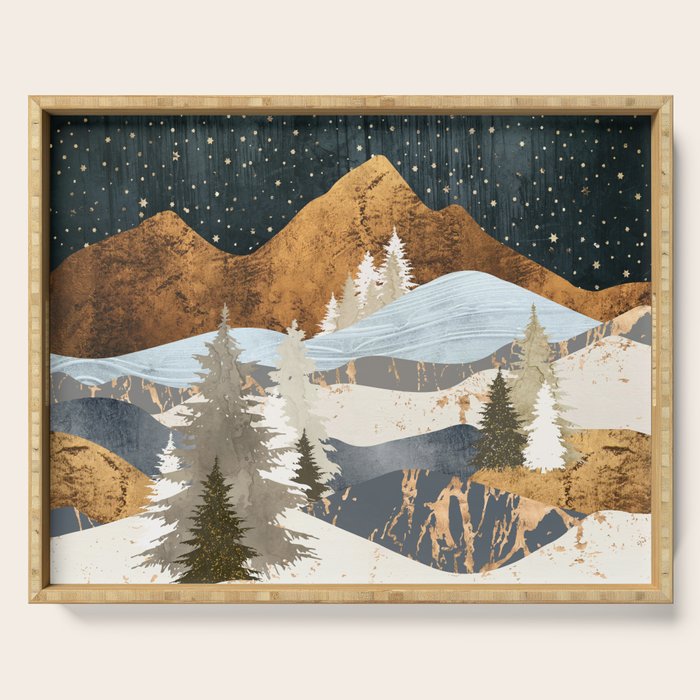 Winter Stars Serving Tray Gallery Image 1