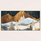 Winter Stars Desk Mat Gallery Image 3