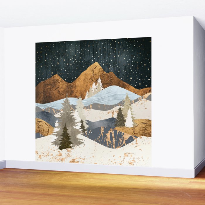 Winter Stars Wall Mural Gallery Image 2