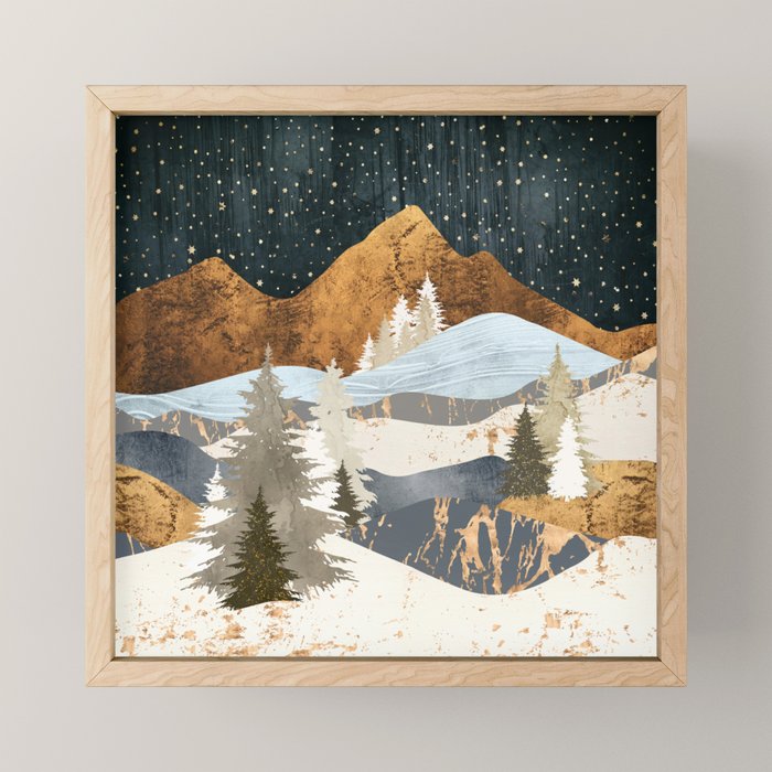 Winter Stars Mini Art Print Gallery Image 1