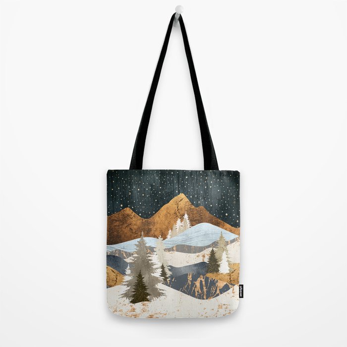 Winter Stars Tote Bag Gallery Image 2