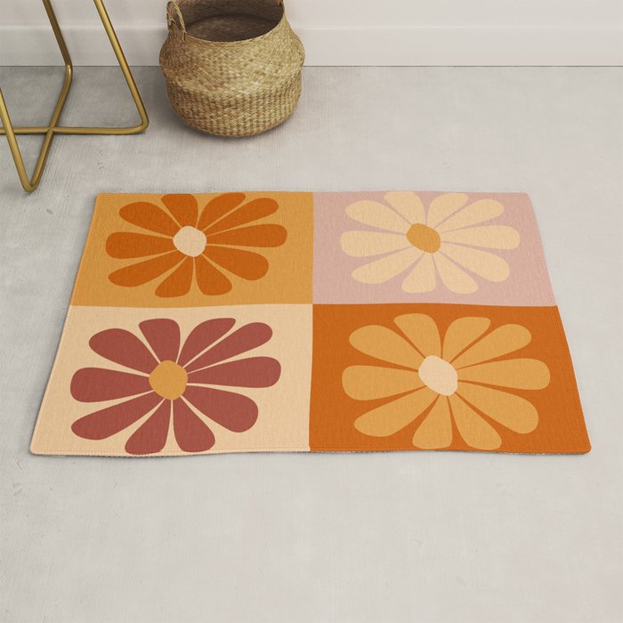 70's Daisy Bloom  Rug Gallery Image 1