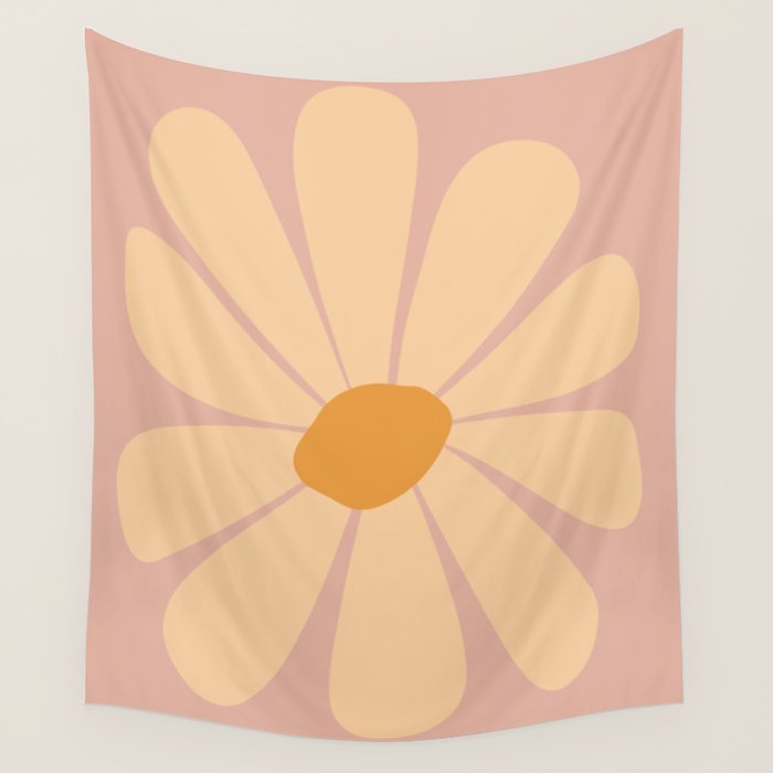 70's Daisy Bloom  Wall Tapestry Gallery Image 1