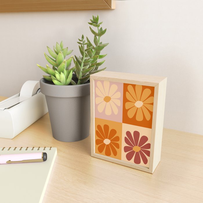 70's Daisy Bloom  Mini Art Print Gallery Image 2