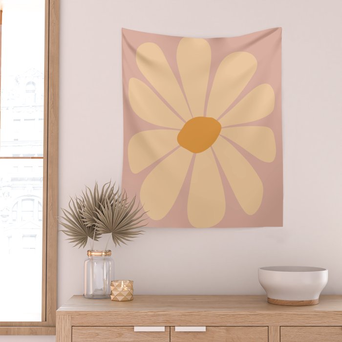 70's Daisy Bloom  Wall Tapestry Gallery Image 2