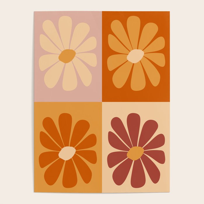 70's Daisy Bloom  Poster Gallery Image 1