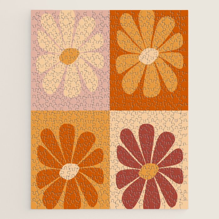 70's Daisy Bloom  Jigsaw Puzzle Gallery Image 1