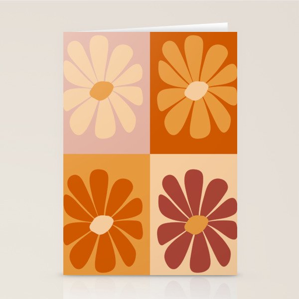 70's Daisy Bloom  Stationery Card Gallery Image 1