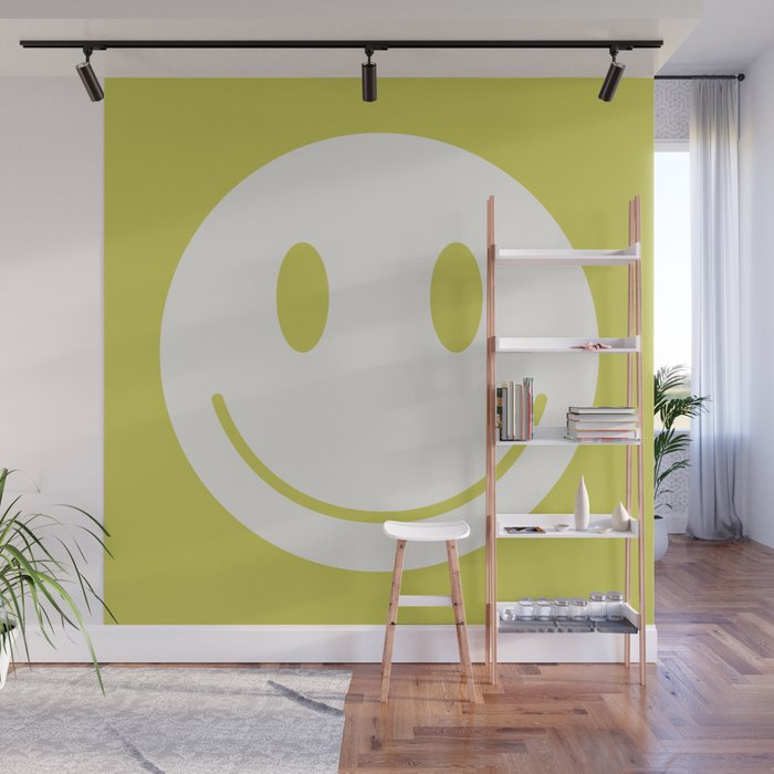 Happy Thoughts Lime Wall Mural Gallery Image 1