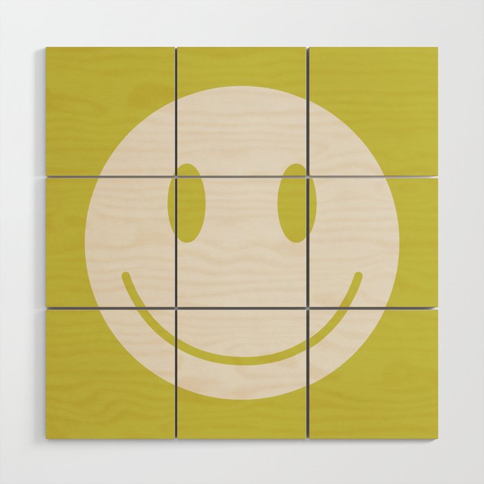 Happy Thoughts Lime Wood Wall Art Gallery Image 1