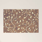 Classic Woodland Vines in Brown  Welcome Mat Gallery Image 1