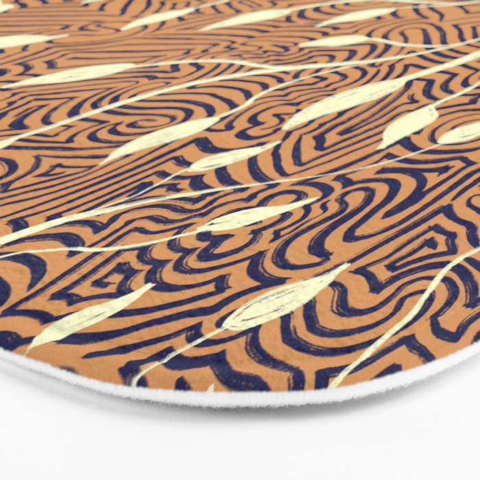 Classic Woodland Vines in Brown  Bath Mat Gallery Image 3