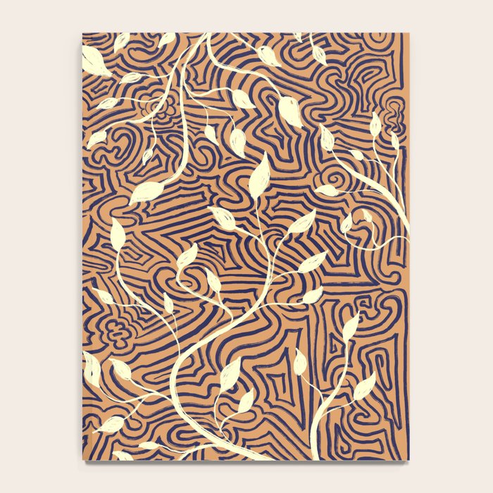 Classic Woodland Vines in Brown  Notebook Gallery Image 4