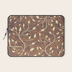 Classic Woodland Vines in Brown  Laptop Sleeve Gallery Image 1