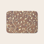 Classic Woodland Vines in Brown  Bath Mat Gallery Image 1