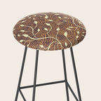 Classic Woodland Vines in Brown  Stool Gallery Image 2