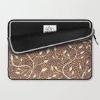Classic Woodland Vines in Brown  Laptop Sleeve Gallery Image 2