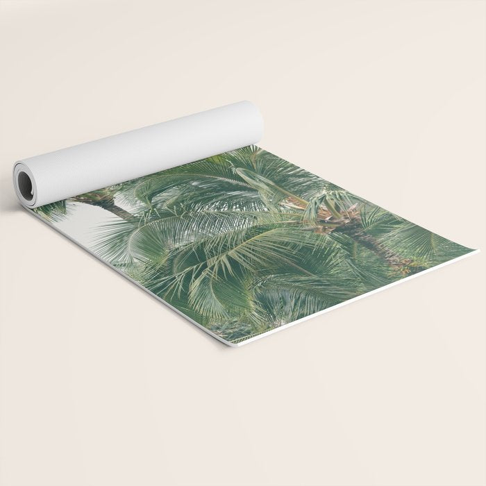 Lush Palm Trees Yoga Mat Gallery Image 2