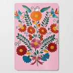 Mexican Blue Birds in Pink Cutting Board Gallery Image 1