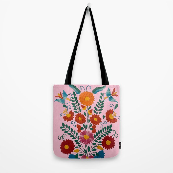 Mexican Blue Birds in Pink Tote Bag Gallery Image 2