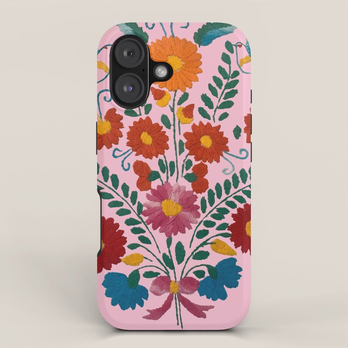 Mexican Blue Birds in Pink iPhone Case