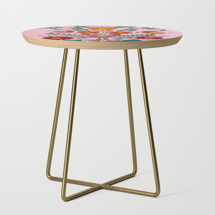 Mexican Blue Birds in Pink Side Table Gallery Image 1