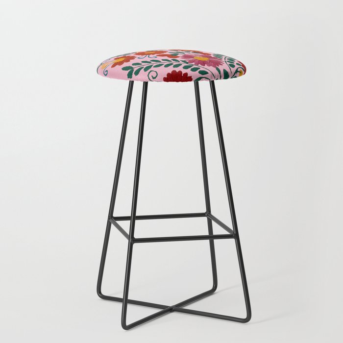 Mexican Blue Birds in Pink Stool Gallery Image 1