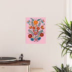 Mexican Blue Birds in Pink Poster Gallery Image 2