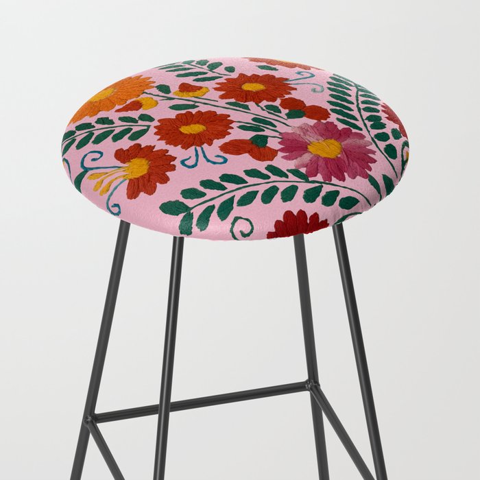 Mexican Blue Birds in Pink Stool Gallery Image 2