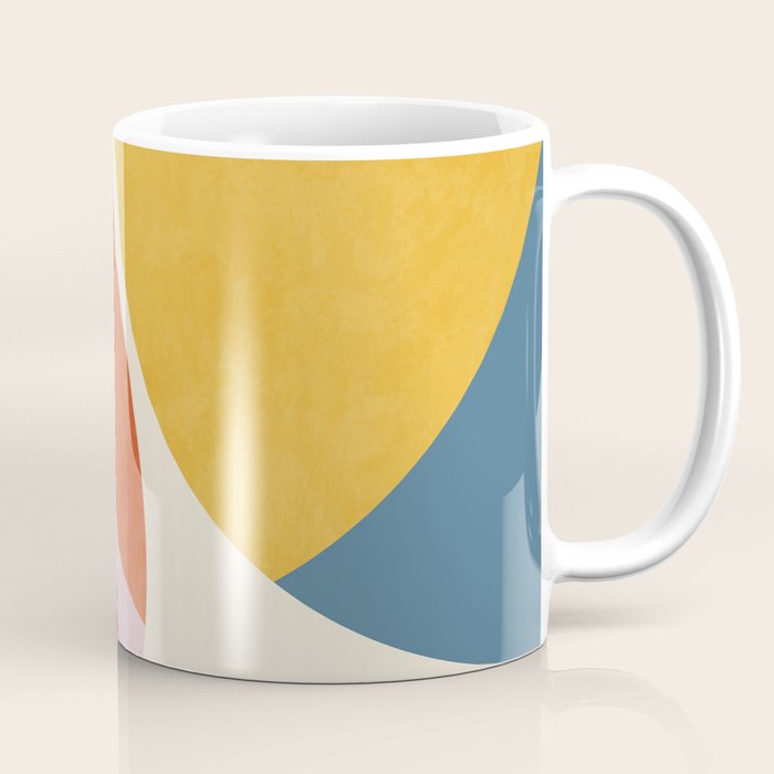 mid century modern semi-circles Coffee Mug Gallery Image 1