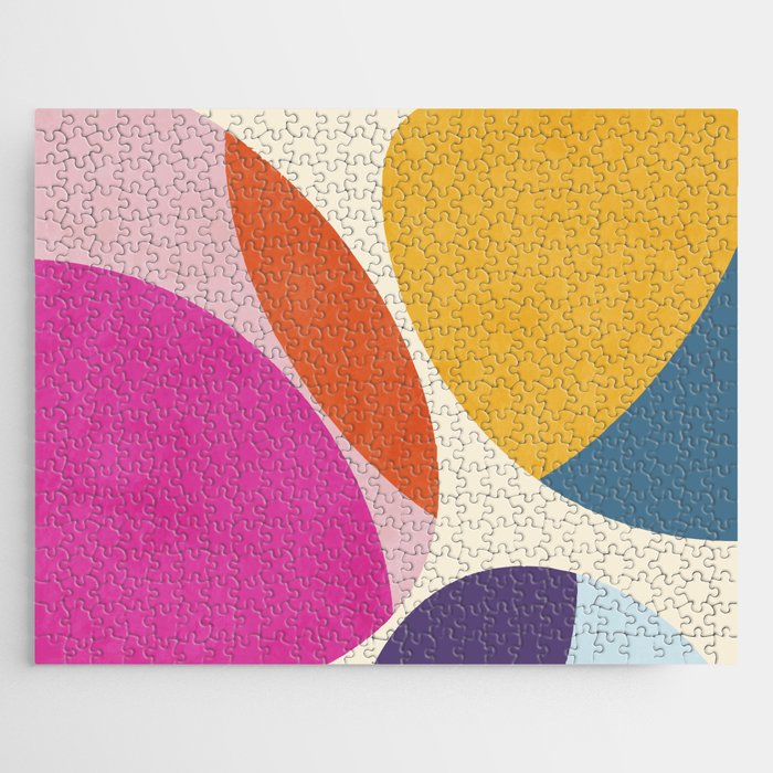 mid century modern semi-circles Jigsaw Puzzle Gallery Image 1