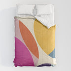 mid century modern semi-circles Comforter Gallery Image 6