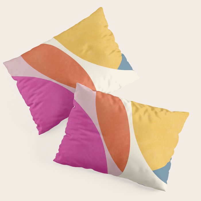 mid century modern semi-circles Pillow Sham Gallery Image 3