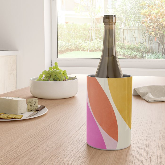 mid century modern semi-circles Wine Chiller Gallery Image 4