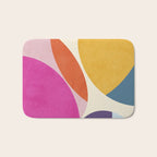 mid century modern semi-circles Bath Mat Gallery Image 1