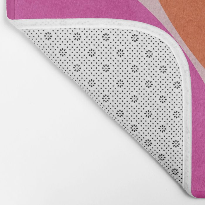 mid century modern semi-circles Bath Mat Gallery Image 2