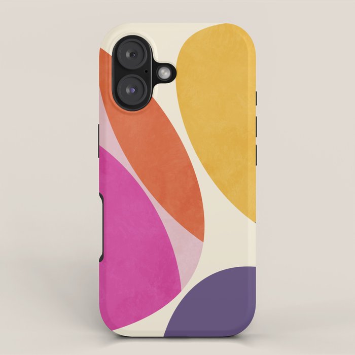 mid century modern semi-circles iPhone Case Gallery Image 1