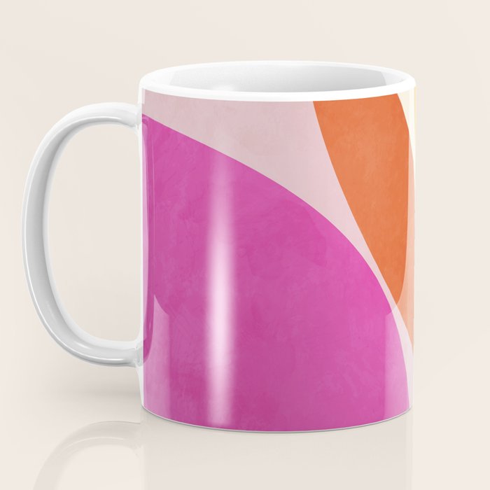 mid century modern semi-circles Coffee Mug Gallery Image 3