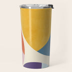 mid century modern semi-circles Travel Mug Gallery Image 2