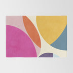 mid century modern semi-circles Rug Gallery Image 2