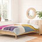 mid century modern semi-circles Duvet Cover Gallery Image 2