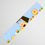 Girl with plants Table Runner Gallery Image 3