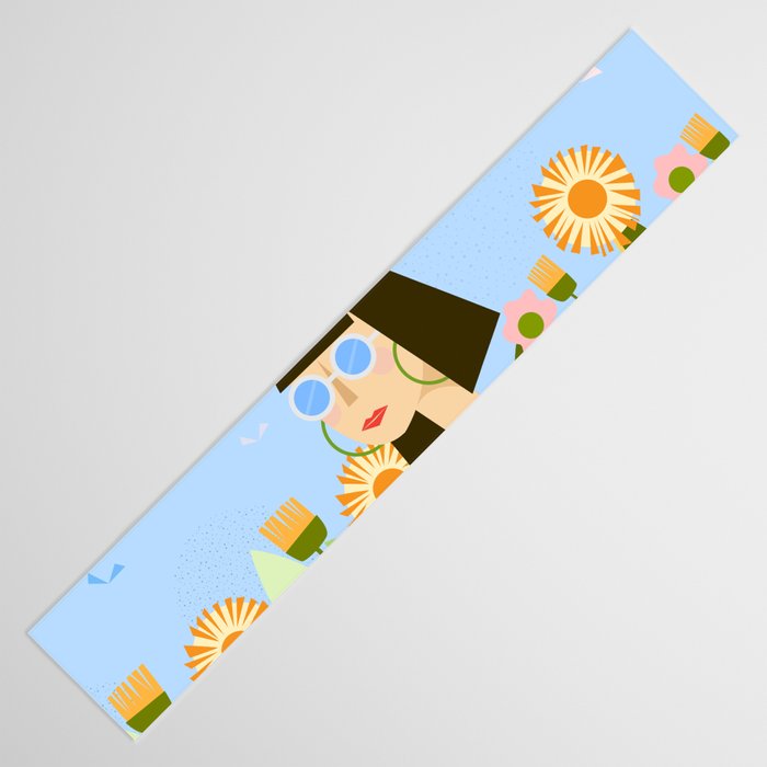 Girl with plants Table Runner Gallery Image 3