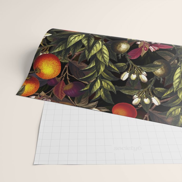 Vintage Fruit Pattern XXVII Wrapping Paper Gallery Image 2