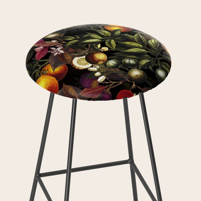 Vintage Fruit Pattern XXVII Stool Gallery Image 2