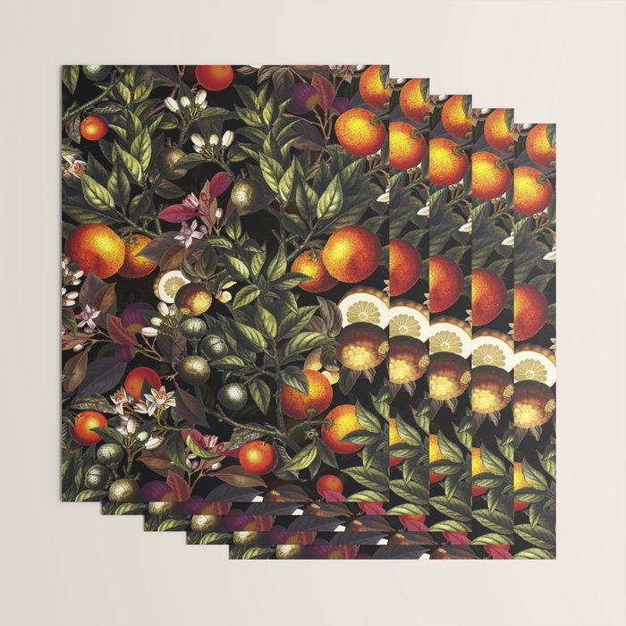 Vintage Fruit Pattern XXVII Wrapping Paper Gallery Image 3