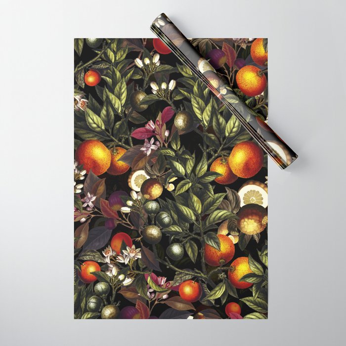 Vintage Fruit Pattern XXVII Wrapping Paper Gallery Image 1