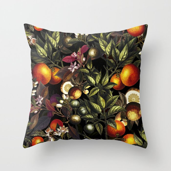 Vintage Fruit Pattern XXVII Throw Pillow Gallery Image 6