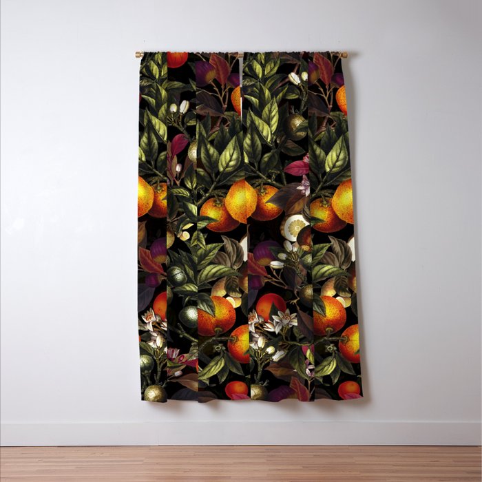 Vintage Fruit Pattern XXVII Window Curtain Gallery Image 3