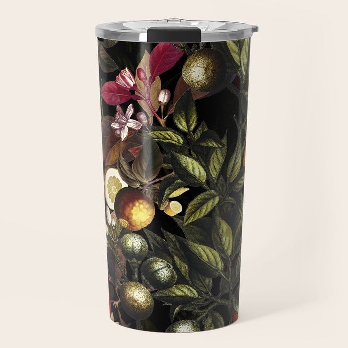 Vintage Fruit Pattern XXVII Travel Mug Gallery Image 1